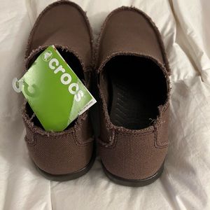 Brown Loafer Crocs—Size 10–New and Never Worn